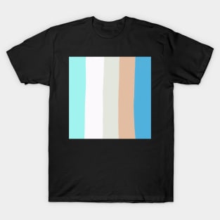 Ocean abstract geometric pattern T-Shirt